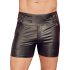 NEK - Men's Long Black Shorts with Metal Buckle