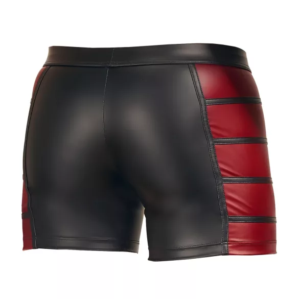 NEK - Black Boxer Briefs with Red Side Panels and Zipper - XL