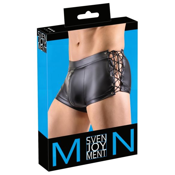 Svenjoyment - Lace-Up Matte Black Boxers