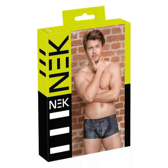 NEK - Black Snake Print Boxers - M