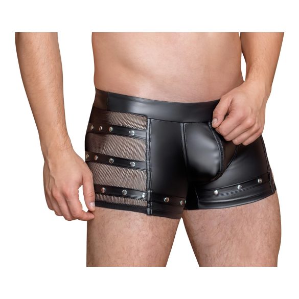 NEK - Black Boxer with Rivets and Zipper