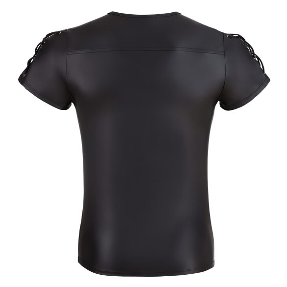 NEK - Matte Finish Men's Black Short Sleeve Top - XL