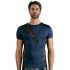 NEK - Men's Black Lace-Up Top with Fishnet Details (Blue) - L