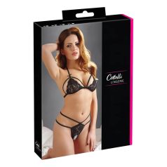 Cottelli - Open Lace Set (Black)  - M