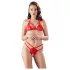 Cottelli - Open Lace Bra Set (Red) - M