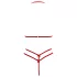 Cottelli - Open Lace Bra Set (Red) - M