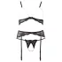 Abierta Fina - Pearl Lace Lingerie Set - L