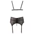 Cottelli Plus Size - Lace Lingerie Trio (Black) - XXXL