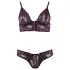 Cottelli - Floral Lace Bra Set (Purple) - XL