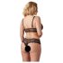 Cottelli Plus Size - Lace Lingerie Set (Black)