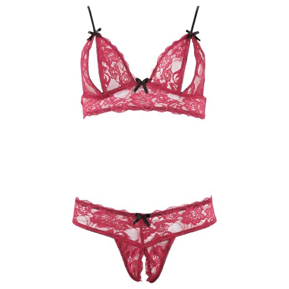 Cottelli - Seductive Lace Bra Set (Red) - L
