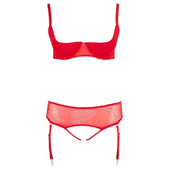 Cottelli Plus Size - Versatile Lingerie Duo (Red)