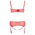 Cottelli Plus Size - Versatile Lingerie Duo (Red) - 90D/XL