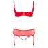 Cottelli Plus Size - Versatile Lingerie Duo (Red) - 95E/2XL