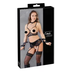 Cottelli Bondage - Lace Lingerie Set (5-Piece) - M