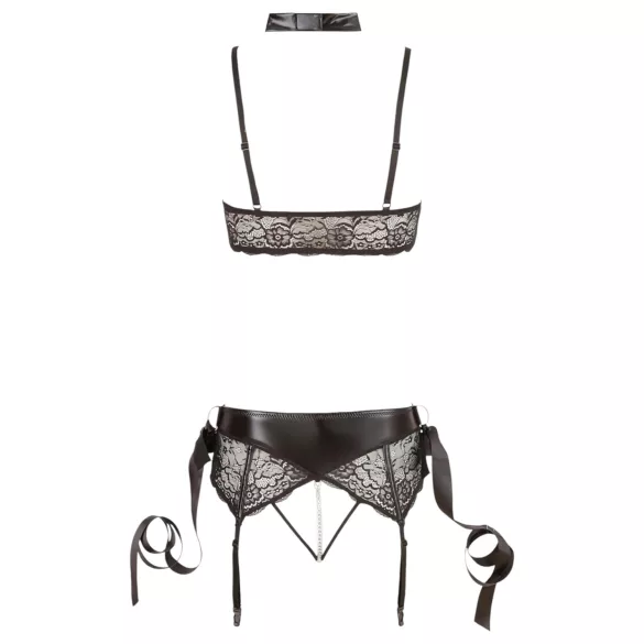 Cottelli Bondage - Lace Lingerie Set (5-Piece) - M