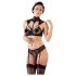 Cottelli - Lace Bra Set with Collar (Black) - 80B/M