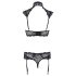 Cottelli - Lace Bra Set with Collar (Black) - 85B/L