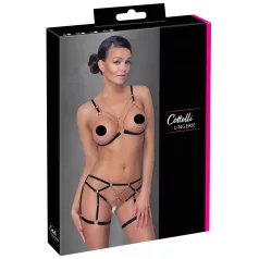 Cottelli - Chain Decorative Body Harness - 2 Piece (Black)