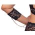 Cottelli Bondage Plus Size - Lace Bra Set (Black) - 3XL