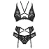 Obsessive Alessya - Black Lace Lingerie Set