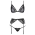 Kissable - lingerie set (black) - L/XL