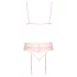 Kissable - Lace Lingerie Set (Pink)  - L/XL