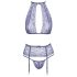 Kissable - lace lingerie set (purple)