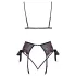 Kissable - Pink and Purple Embroidered Bra Set (Black)  - L/XL
