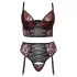 Cottelli Plus Size - adjustable bra set (red) - 90C/XL