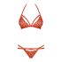 Obsessive 838-SET-3 - Strappy Lace Bra Set (Red) - L/XL