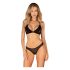 Obsessive Latinesa - Black Lingerie Set - XL/XXL