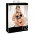Abierta Fina - Chain Open Lingerie Set (Black) - L
