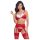 Cottelli - Lace Christmas Bra Set (Red)