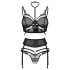 Obsessive Premisis - Lingerie Set (Black) - L/XL