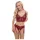 Cottelli - two‑piece lace suspender set (red) - M