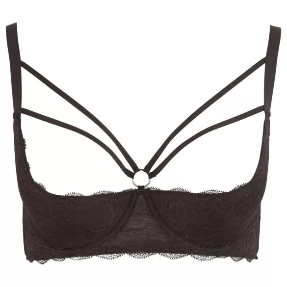 Cottelli Plus Size - Strappy Ringed Lift Bra (Black) - 95F
