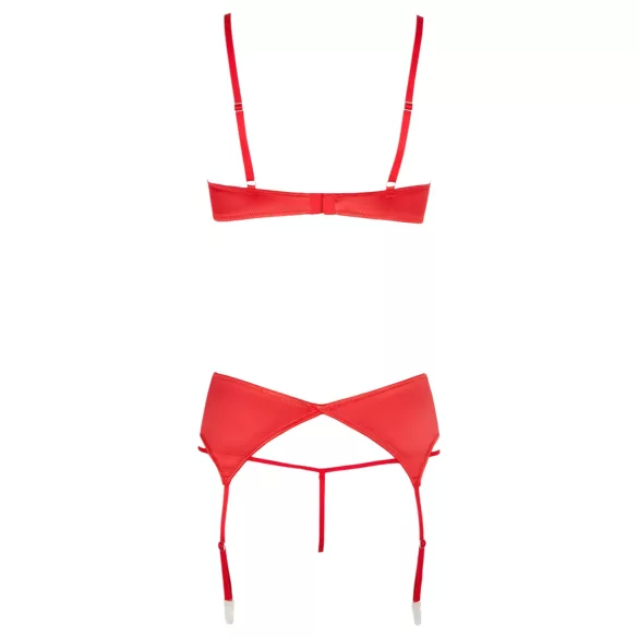 Cottelli - Heart Open Bust Set (Red)  - 80C/M