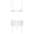 Cottelli - Lace-Up Lifting Bra Set (White)
