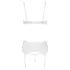 Cottelli - Lace-Up Lifting Bra Set (White) - 80B/M