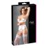 Cottelli - Lace-Up Lifting Bra Set (White) - 85C/L