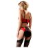 Abierta Fina - Red Ring Lift Lingerie Set - 80C/M