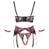 Cottelli Bondage - Red Lace Lift-Up Set - M