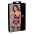Cottelli Bondage - Red Lace Lift-Up Set - L