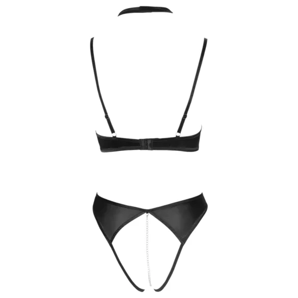 Cottelli - Lace Halter Bra Set (Black) - 80B/M