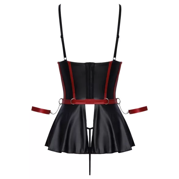 Cottelli Bondage - Shiny Set with Wrist Cuffs (Black)