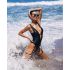 Obsessive Punta Negra - Shiny Black Swimsuit - M