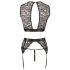 Cottelli Bondage - Lace Lingerie Set (4 Piece)