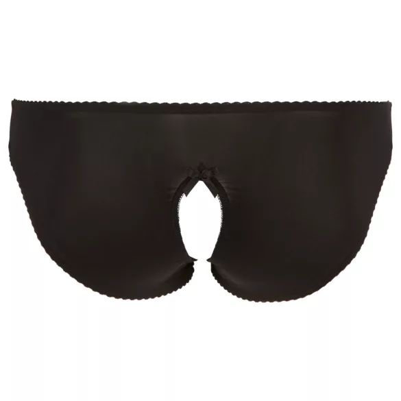 Cottelli Plus Size - Lace Open-Back Panties (Black) - 4XL