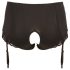 Cottelli Plus Size - Garter Belt Open Panty (Black) - 3XL